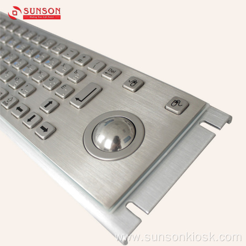 Anti-vandal Metal Keyboard with Touch Pad